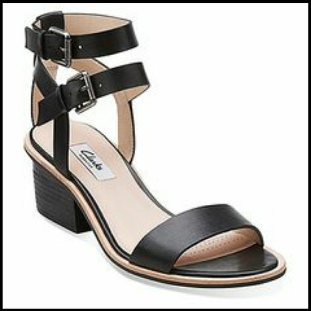 Clark's Chunky Heel Sandals